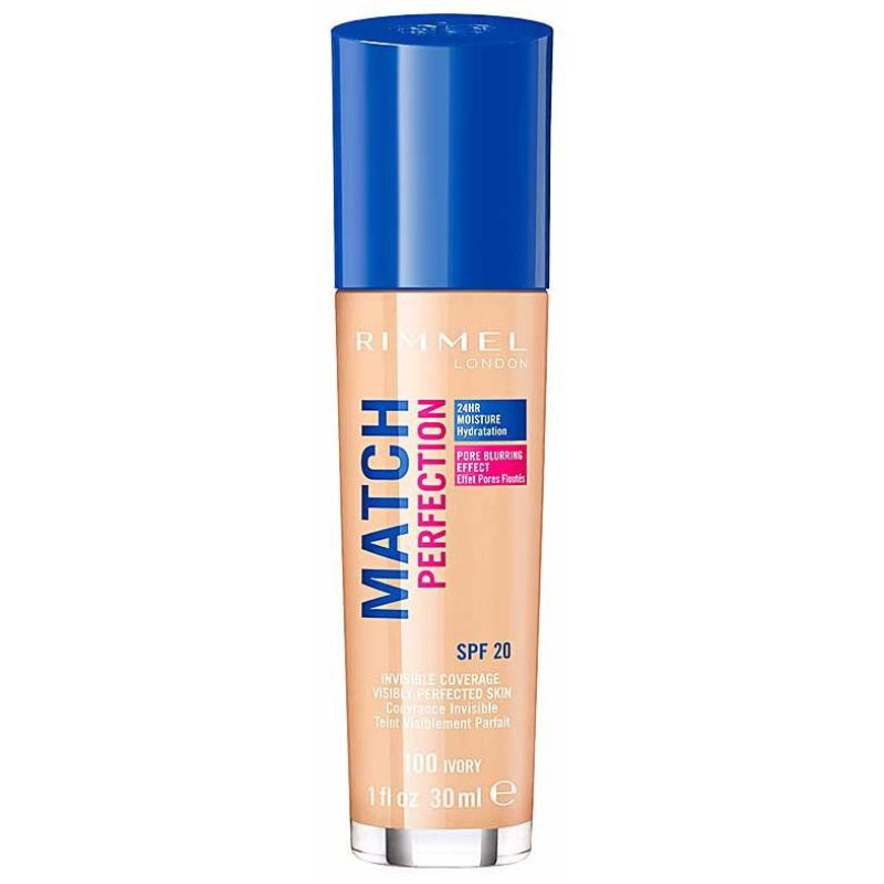 Rimme Match Perfection Foundation N°100 Ivory 30ml - Rimmel