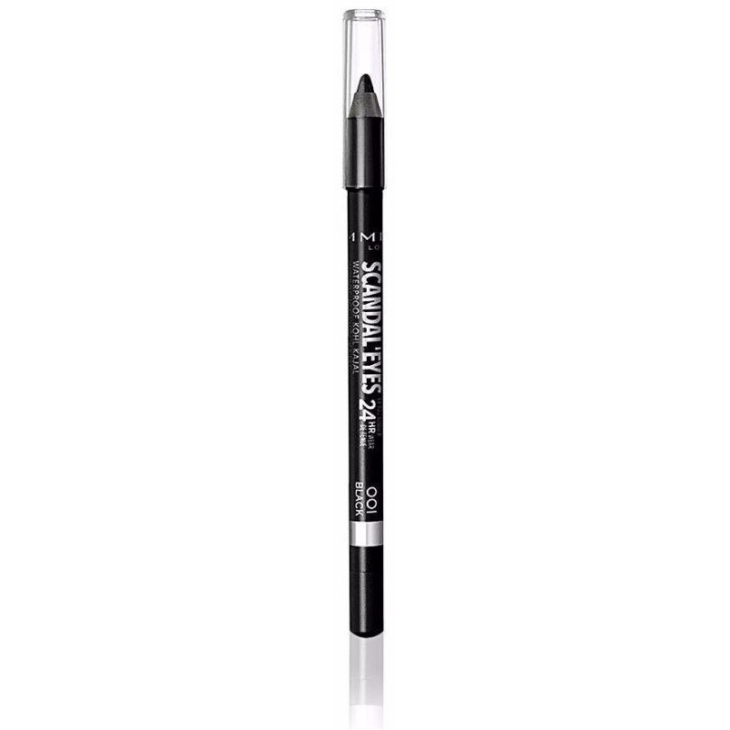 Scandal'eyes 24h Waterproof Khol Kajal 001 Black 1ud - Rimmel