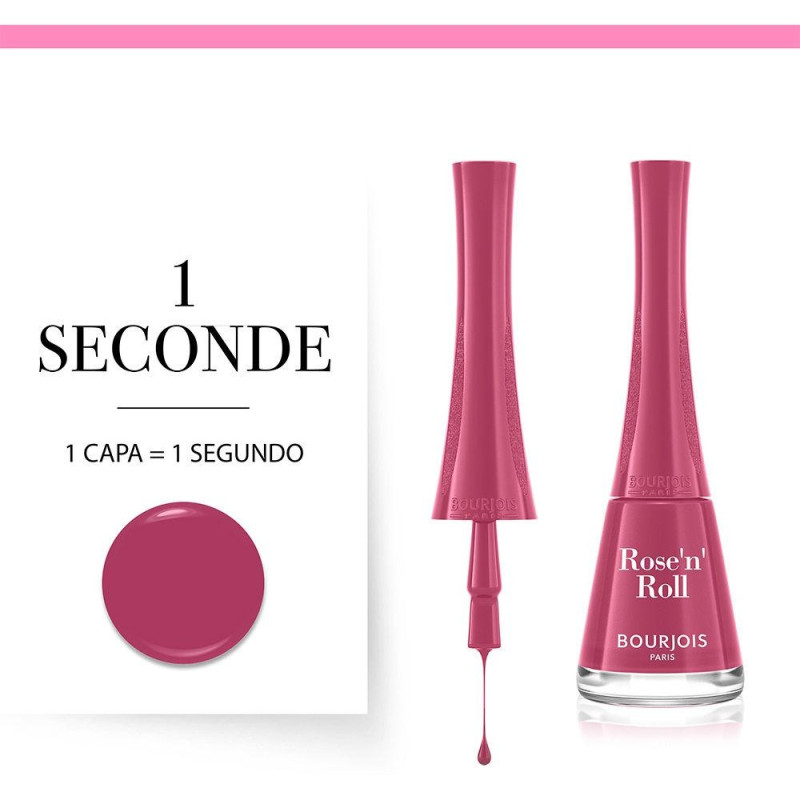 1 Seconde Nail Polish 48 Rose'n'roll 9ml - Bourjois