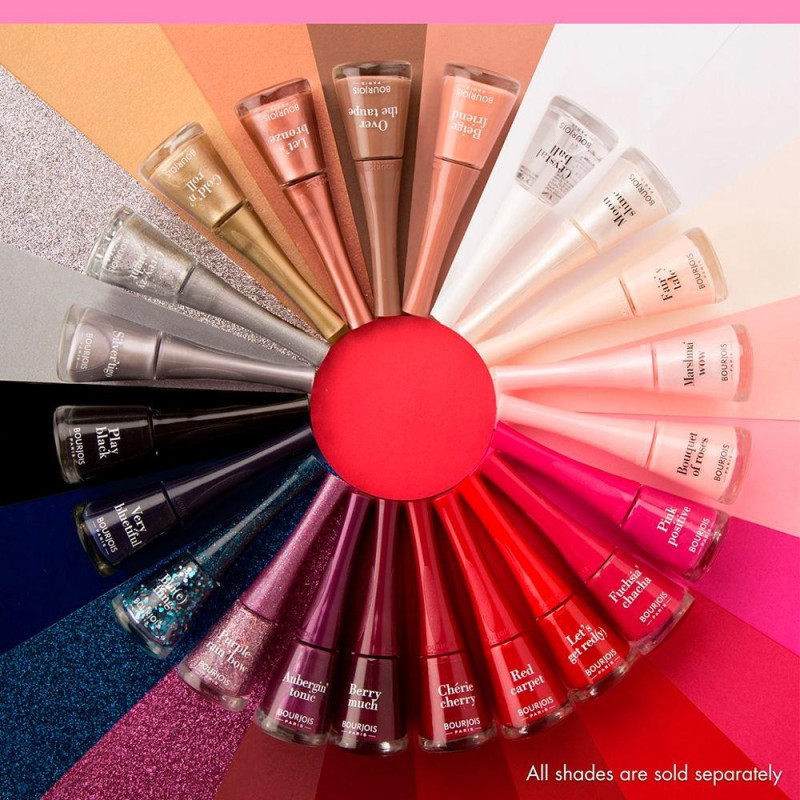 1 Seconde Nail Polish 48 Rose'n'roll 9ml - Bourjois
