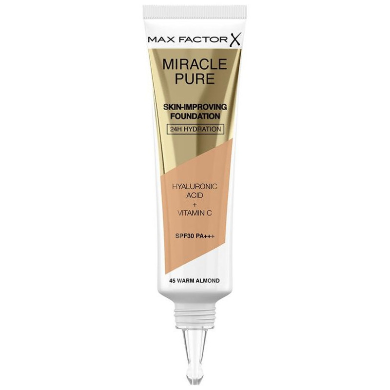 Miracle Pure Skin - Improving Foundation 24h Hydration spf30 45 - Warm Almond 30 ml - Max Factor
