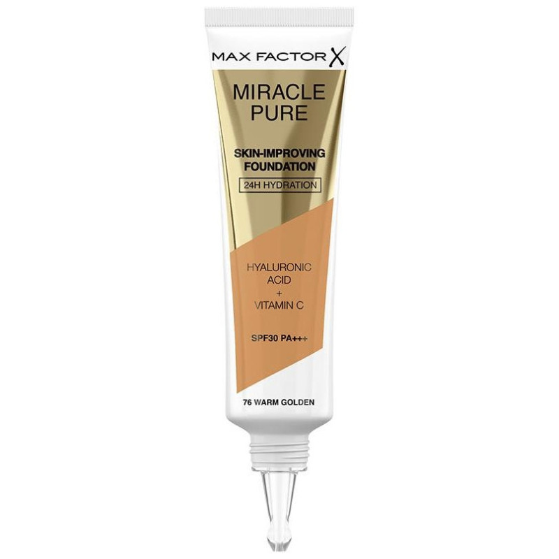 Miracle Pure Skin - Improving Foundation 24h Hydration spf30 76 - Warm Golden 30 ml - Max Factor