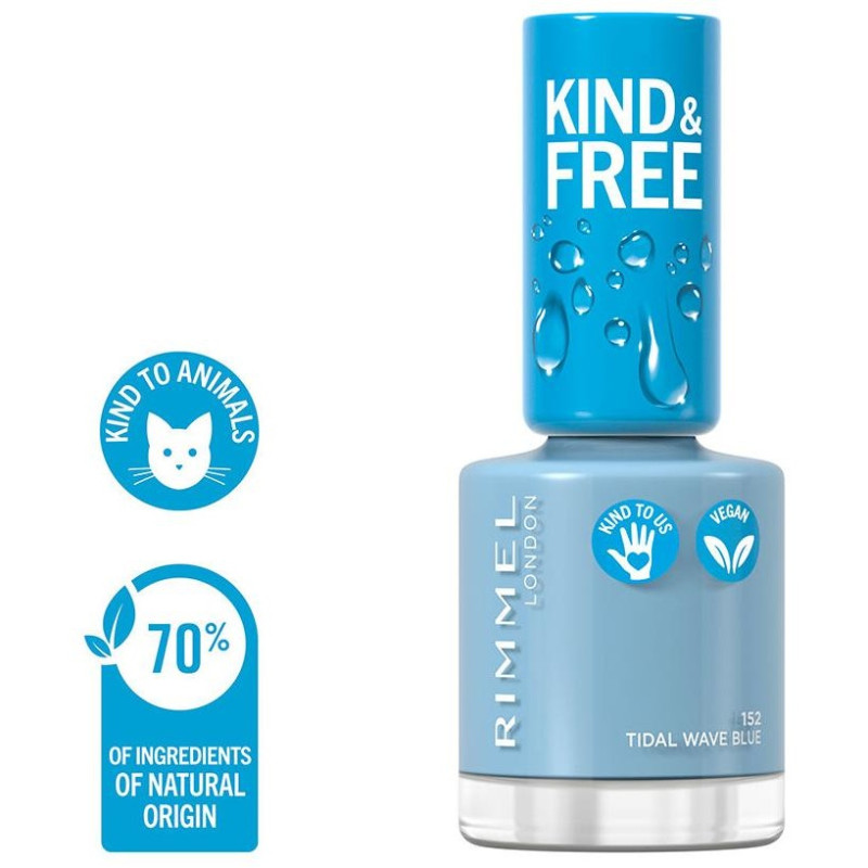 Kind y Free Nail Polish 152 Tidal Wave Blue 8ml - Rimmel