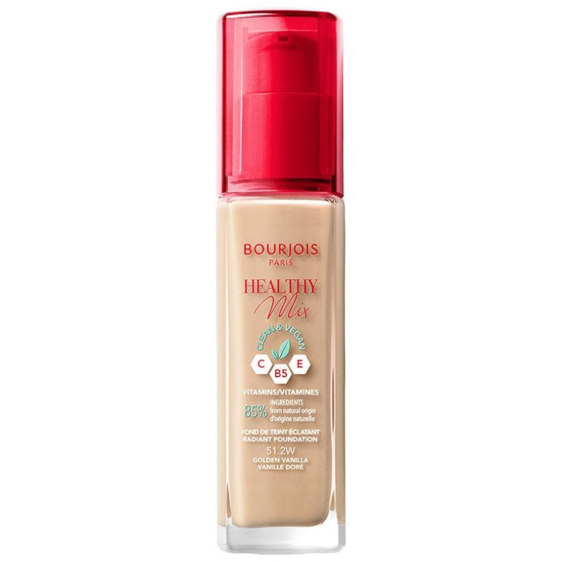 Healthy Mix Foundation 51.2w Golden Vanilla 30ml - Bourjois