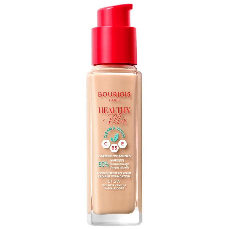 Healthy Mix Foundation 51.2w Golden Vanilla 30ml - Bourjois