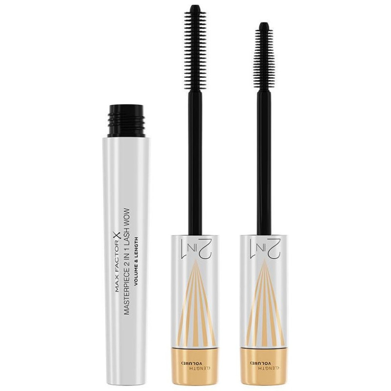 Masterpiece 2 In 1 Lash Wow Máscara De Pestañas 001-Black 7 Ml