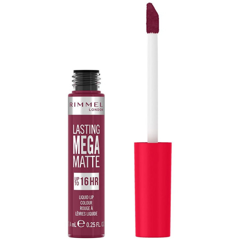 Lasting Mega Matte Liquid Lip Colour 940 Rock Me Purple 7.4ml - Rimmel