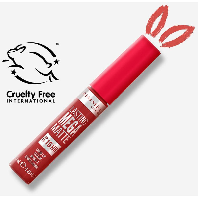Lasting Mega Matte Liquid Lip Colour 500 Fire Starter 7.4ml - Rimmel