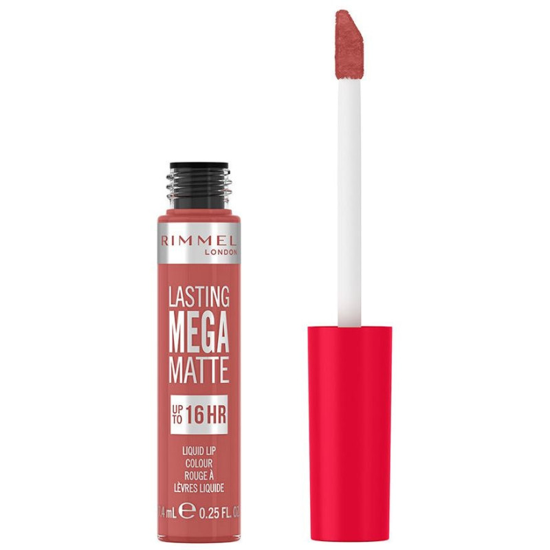 Lasting Mega Matte Liquid Lip Colour 200 Pink Blink 7.4ml - Rimmel