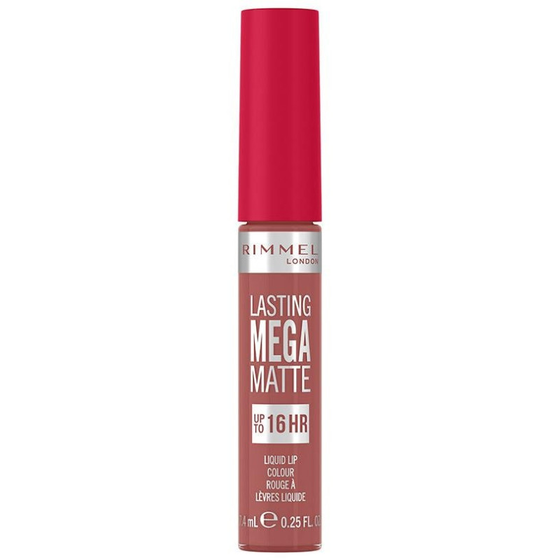 Lasting Mega Matte Liquid Lip Colour 200 Pink Blink 7.4ml - Rimmel