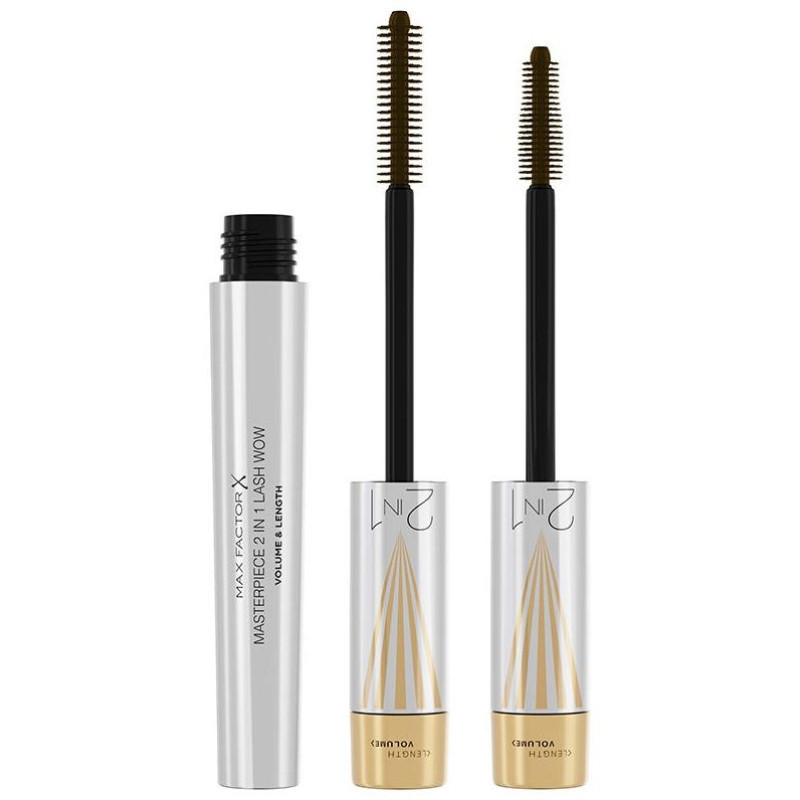Masterpiece 2 In 1 Lash Wow Máscara de Pestañas 02 - Black Brown 7 ml - Max Factor