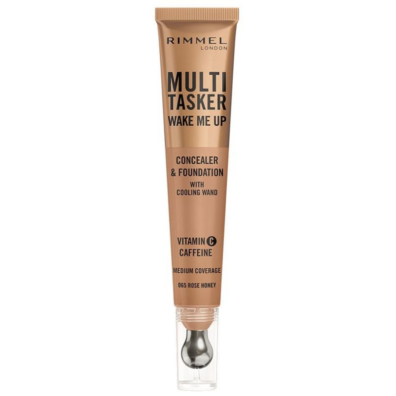 Multitasker Wake Me Up Corrector y Base de Maquillaje Rose Honey 20 ml - Rimmel London