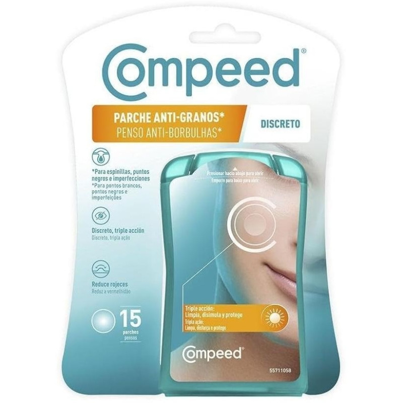 Parche Antigranos Discreto, 15 Uds - Compeed