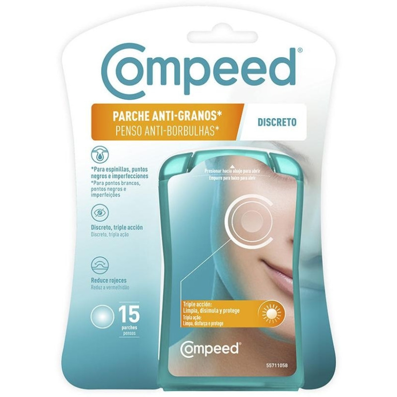 Parche Antigranos Discreto, 15 Uds - Compeed