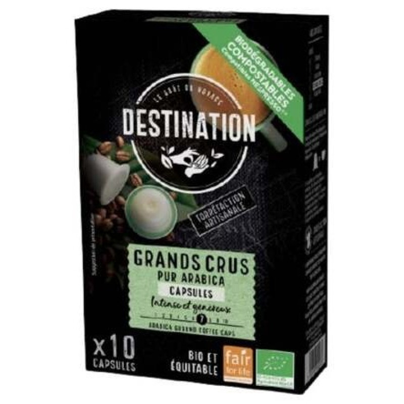 Cafe Pur Arabica Grands Crus Bio 10uds - Destination