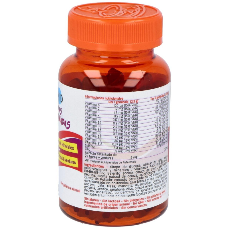 Pediakid Multivitaminadas Sabor Naranja y Cereza 60uds - Ineldea