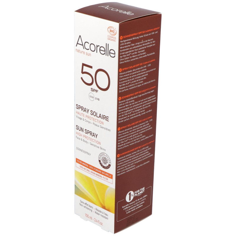 Spray Solar spf50 100ml. Bio - Acorelle