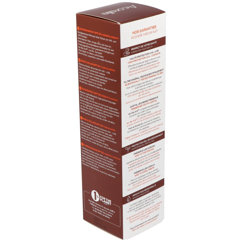 Spray Solar spf50 100ml. Bio - Acorelle