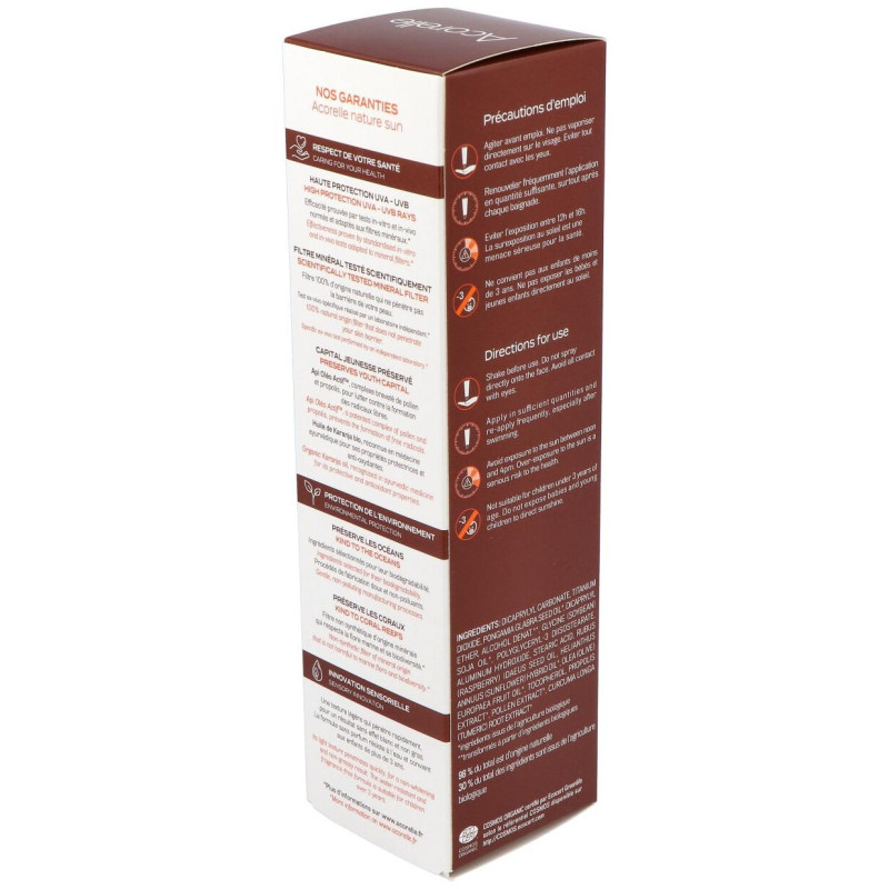 Spray Solar spf50 100ml. Bio - Acorelle