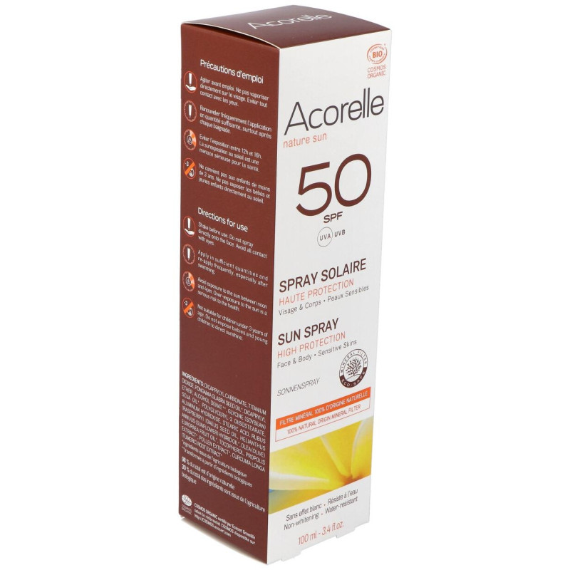 Spray Solar spf50 100ml. Bio - Acorelle