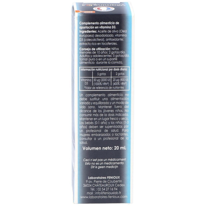 Fenioux Vitamina D3 2000Ui 20Ml
