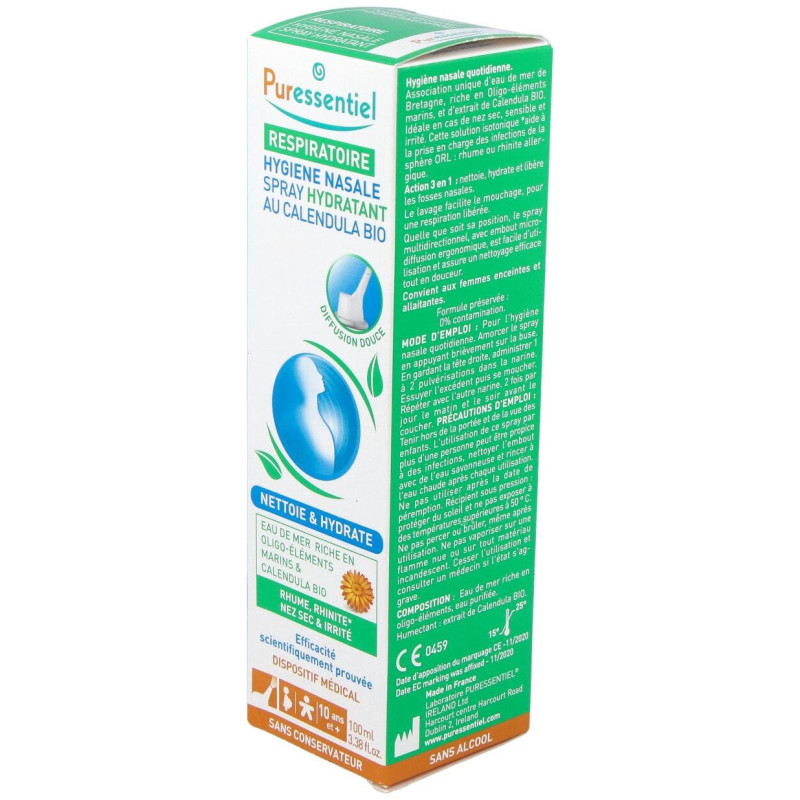 Spray Nasal Hidratante con Calendula Bio 100ml - Puressentiel