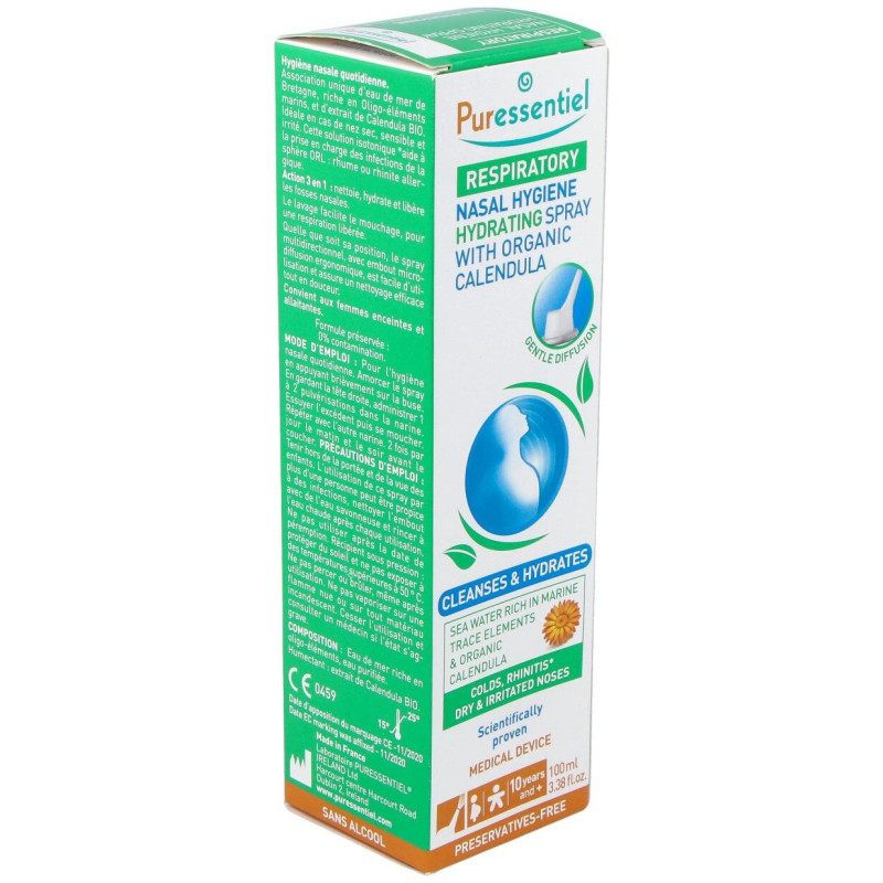 Spray Nasal Hidratante con Calendula Bio 100ml - Puressentiel