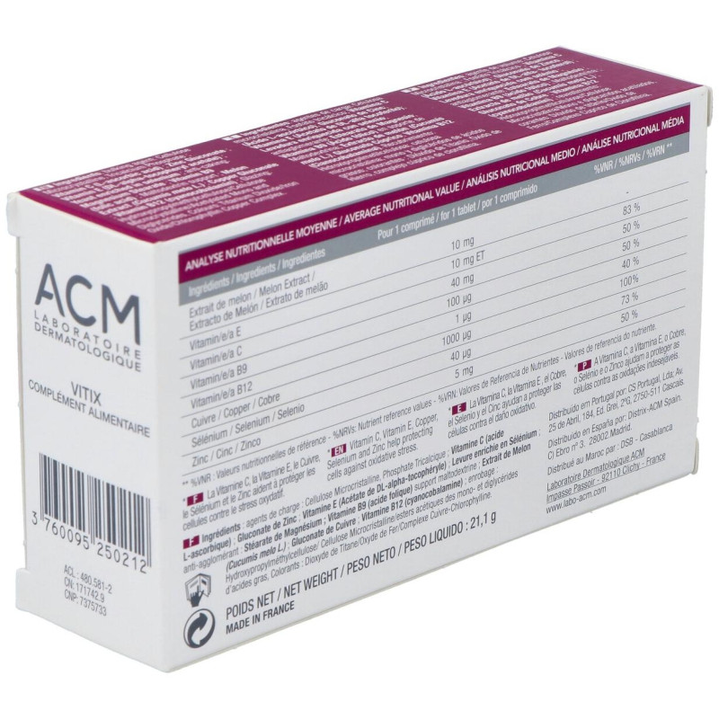 Vitix Acm 30 Comprimidos - Acm Laboratoires