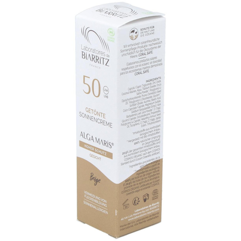 Crema Facial Color Beige spf50 50ml. 2 - Algamaris