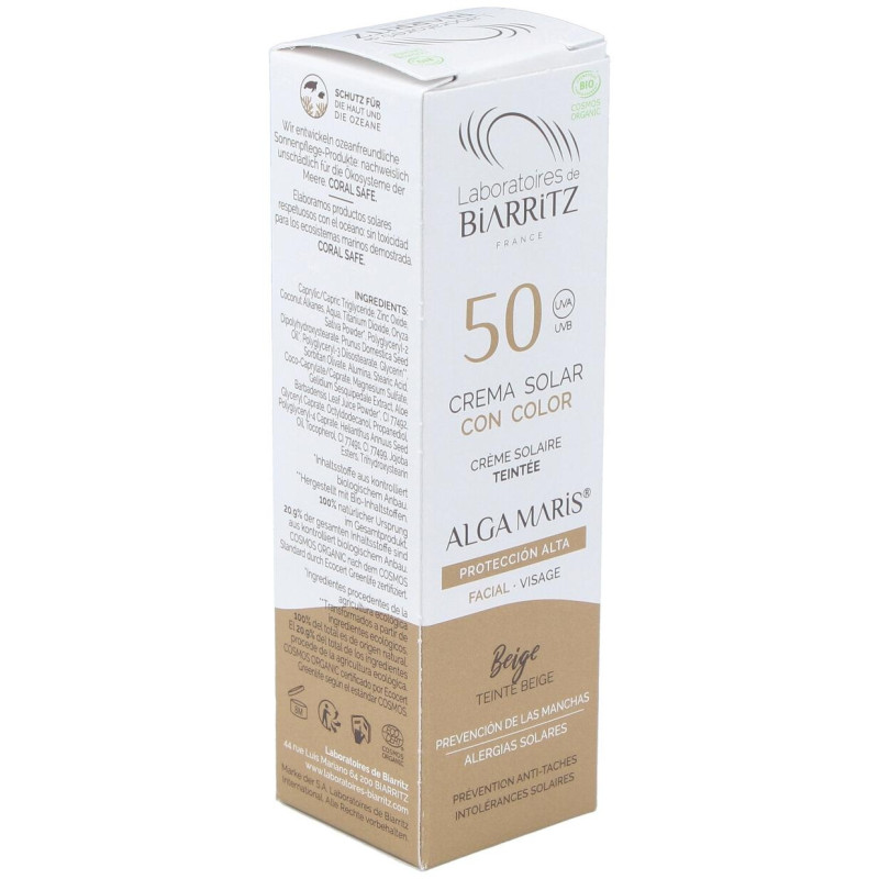 Crema Facial Color Beige spf50 50ml. 2 - Algamaris