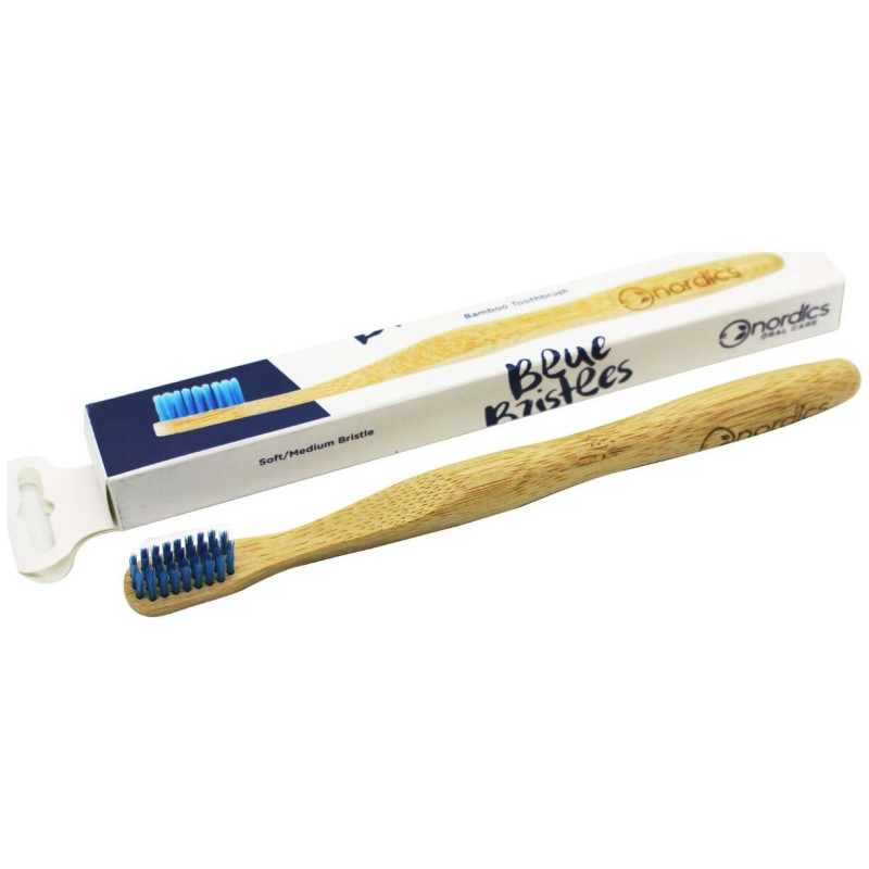 Nordics Cepillo de Dientes 100 % Biodegradable de Bambú - Nordics Oral Care