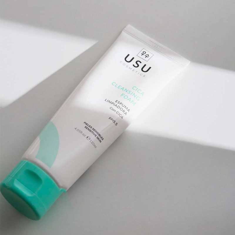 Espuma Limpiadora con CICA pH 5.5, 120 ml. - Usu Cosmetics