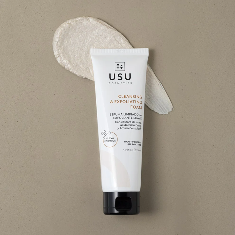 Espuma Limpiadora Exfoliante Suave, 120 ml. - Usu Cosmetics