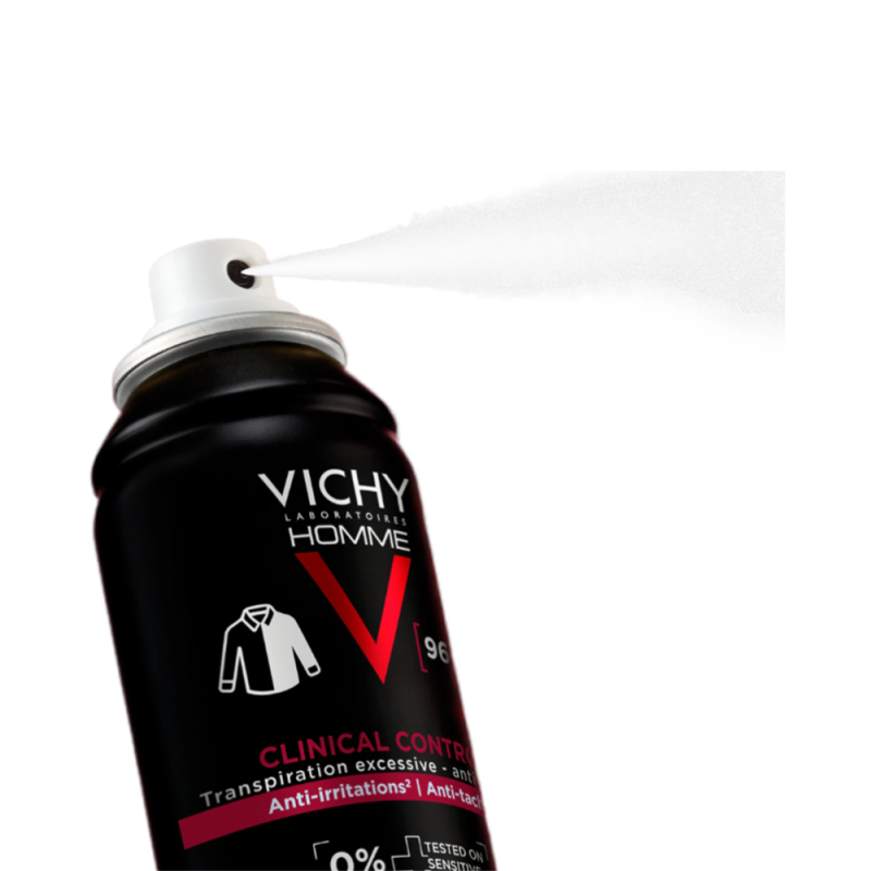 Homme Clinical Control 96 h. Transpiración Excesiva - Anti-Olor , 125 ml. - Vichy