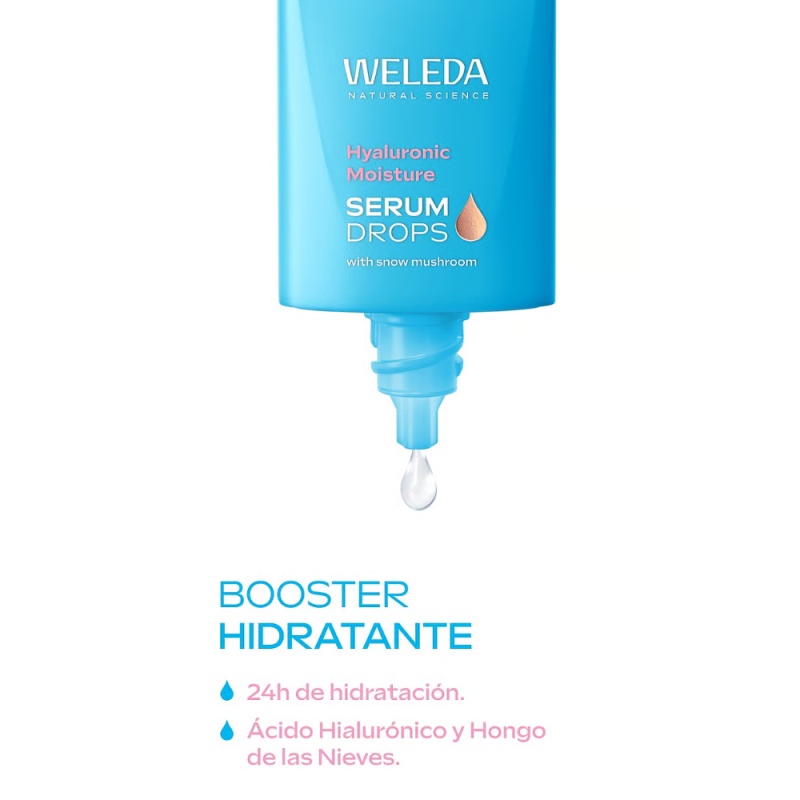 Boost Hyaluronic Moisture Serum Drops, 30 ml. - Weleda