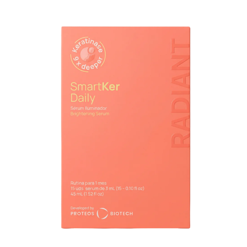 SmartKer Daily Serum Iluminador, 15 un. de 3 ml. - Proteos Biotech