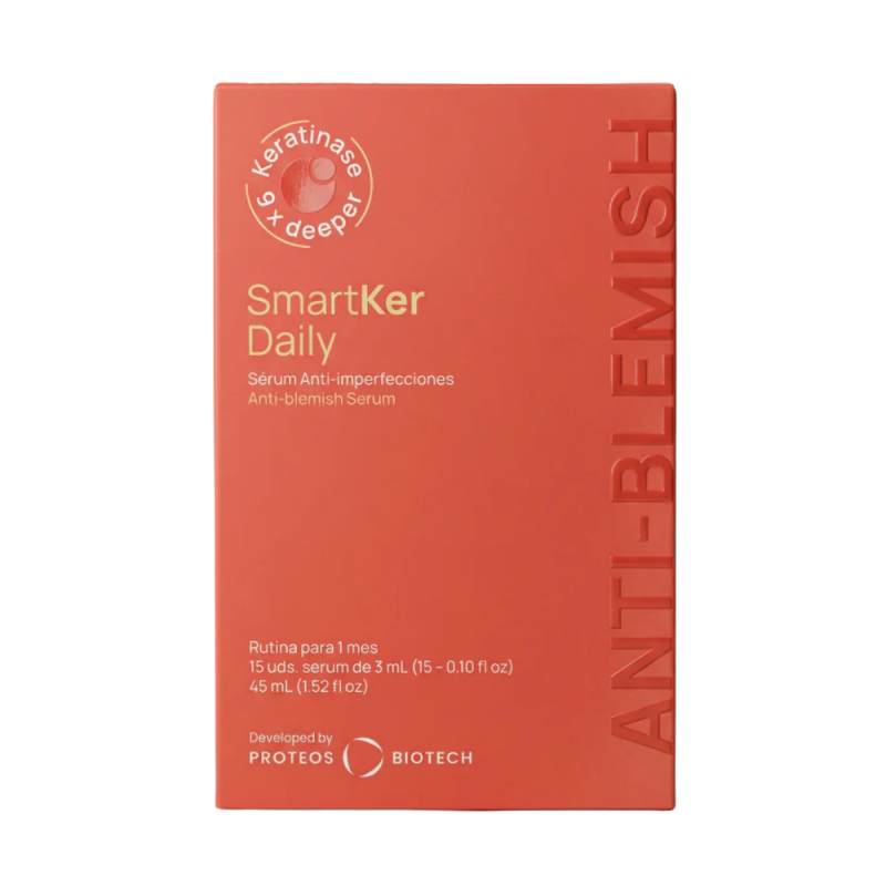SmartKer Daily Serum Anti-imperfecciones, 15 un. de 3 ml. - Proteos Biotech