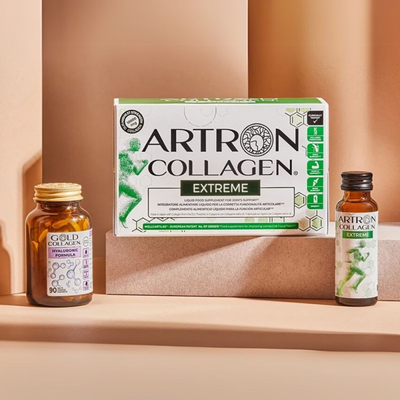 Pack Máxima Movilidad e Hidratación: Artron Collagen Extreme 10 x 50 ml. + Hyaluronic Formula 90 comp. - Areafar