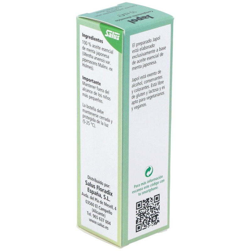 Japol Esencia Menta Japonesa 10ml Schoenenberger - Salus