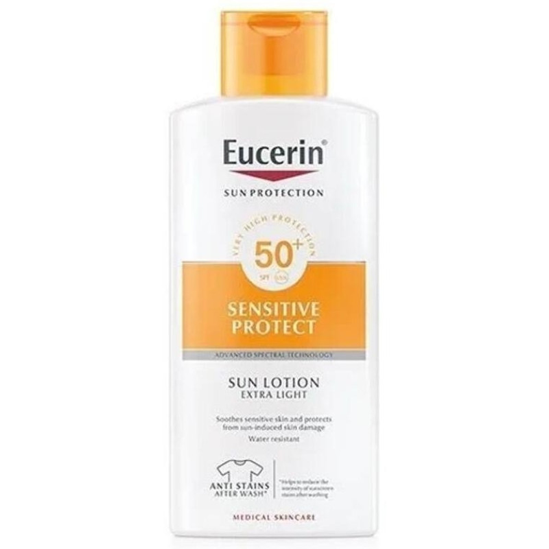 Sun Loción Extra Light Sensitive Protect Spf 50+, 400 ml - Eucerin