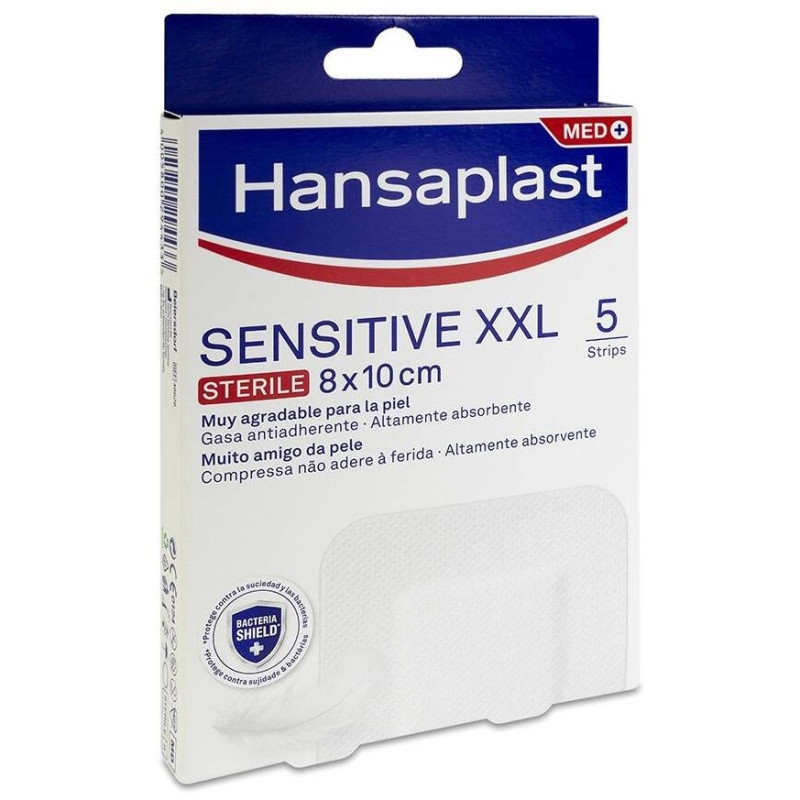 Med+ Sensitive Xxl Apósitos 8x10cm 5uds - Hansaplast