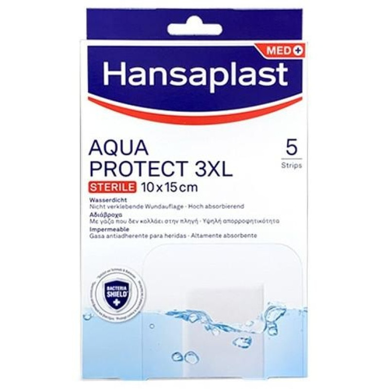 Med+ Aqua Protect 3xl Apósitos 10x15cm 5uds - Hansaplast