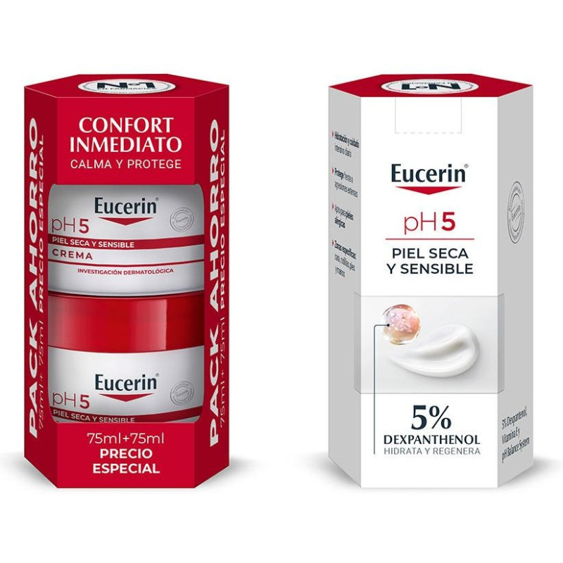 Ph5 Crema Piel Sensible Pack 2 X 75 ml - Eucerin