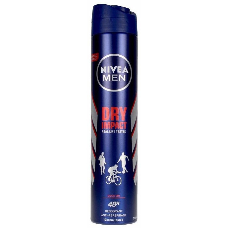 Men Dry Impact Desodorante Vaporizador 200 ml - Nivea