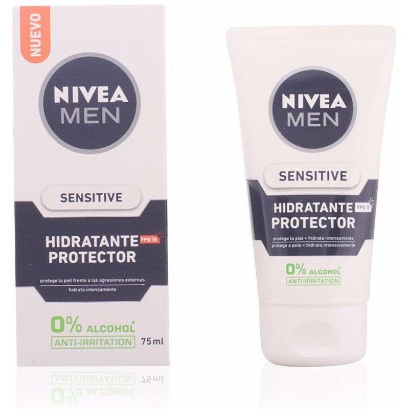 Men Sensitive Protector Hidratante 0% Alcohol Spf15 75ml - Nivea
