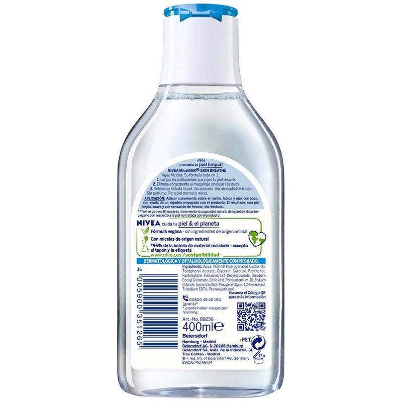 Agua Micelar Piel Normal 400 ml - Nivea