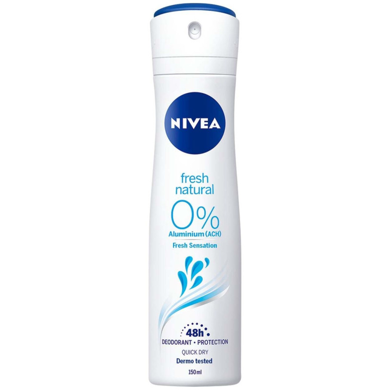 Nivea Fresh Natural Desodorante 0% Aluminio Spray 150Ml
