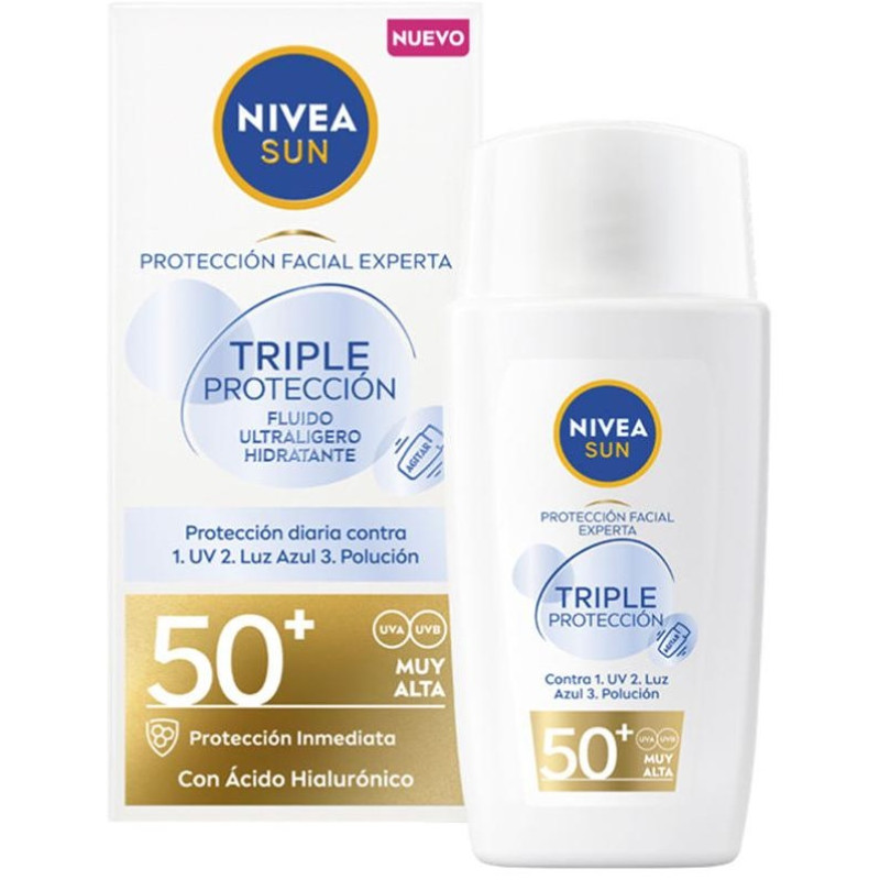 Sun Triple Protección Fluido Ultraligero Facial spf50 40ml - Nivea