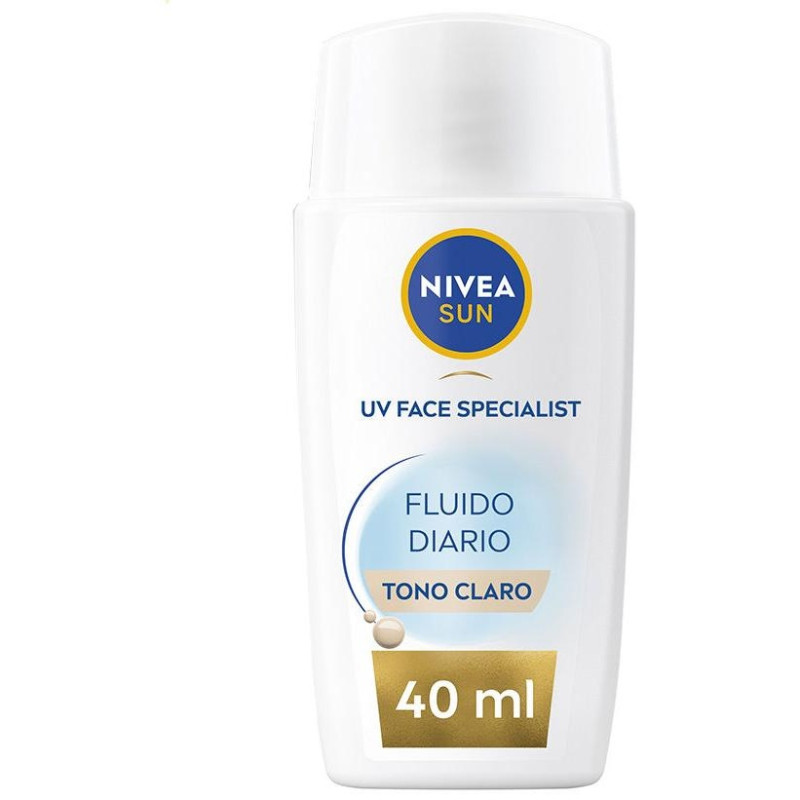 Sun Fluido Diario Protección Facial spf50+ Tono Claro 40 ml - Nivea