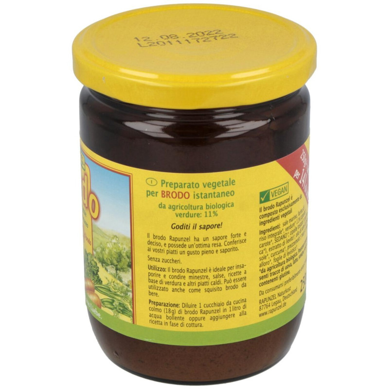 Caldo de Verduras Brodo 250gr. Bio Vegan - Rapunzel